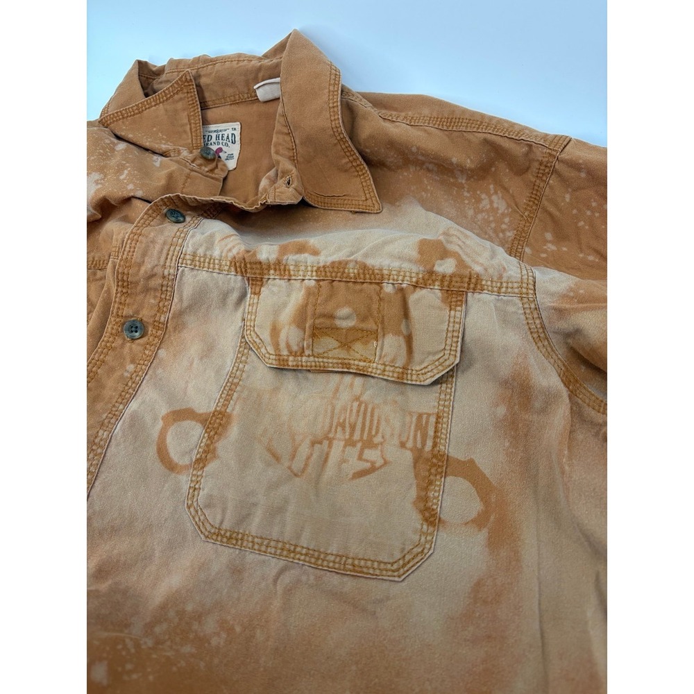 RedHead Brand Co, Vintage, Distressed, Faded Harley Davidson Print, Men's 2XL - Picture 9 of 9